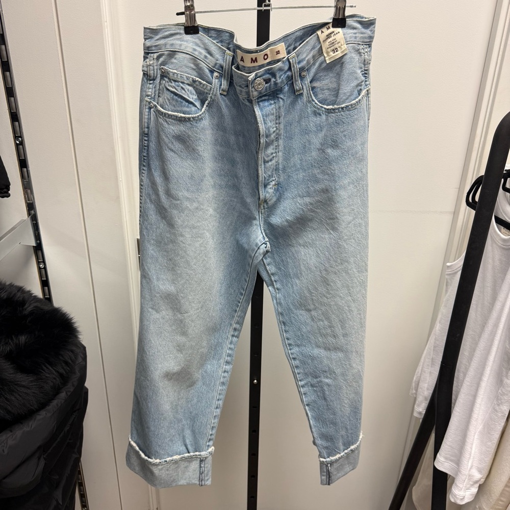 AMO Sonia Cuffed Jean Adulation Blue Denim Jeans